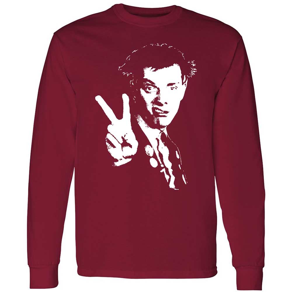 Long Sleeve T-Shirt - Black - Cardinal Red - 7
