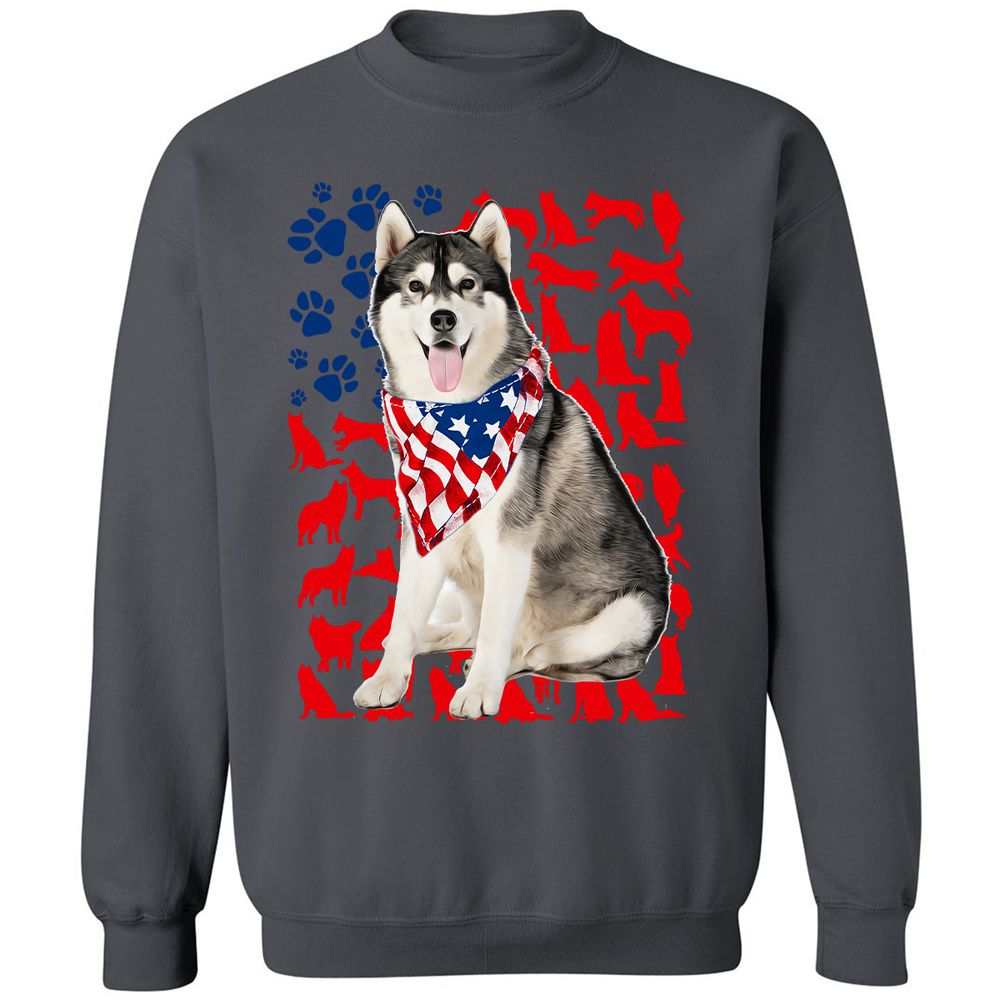 Classic Unisex Sweatshirt - 6NSV8C5F - Charcoal - 7