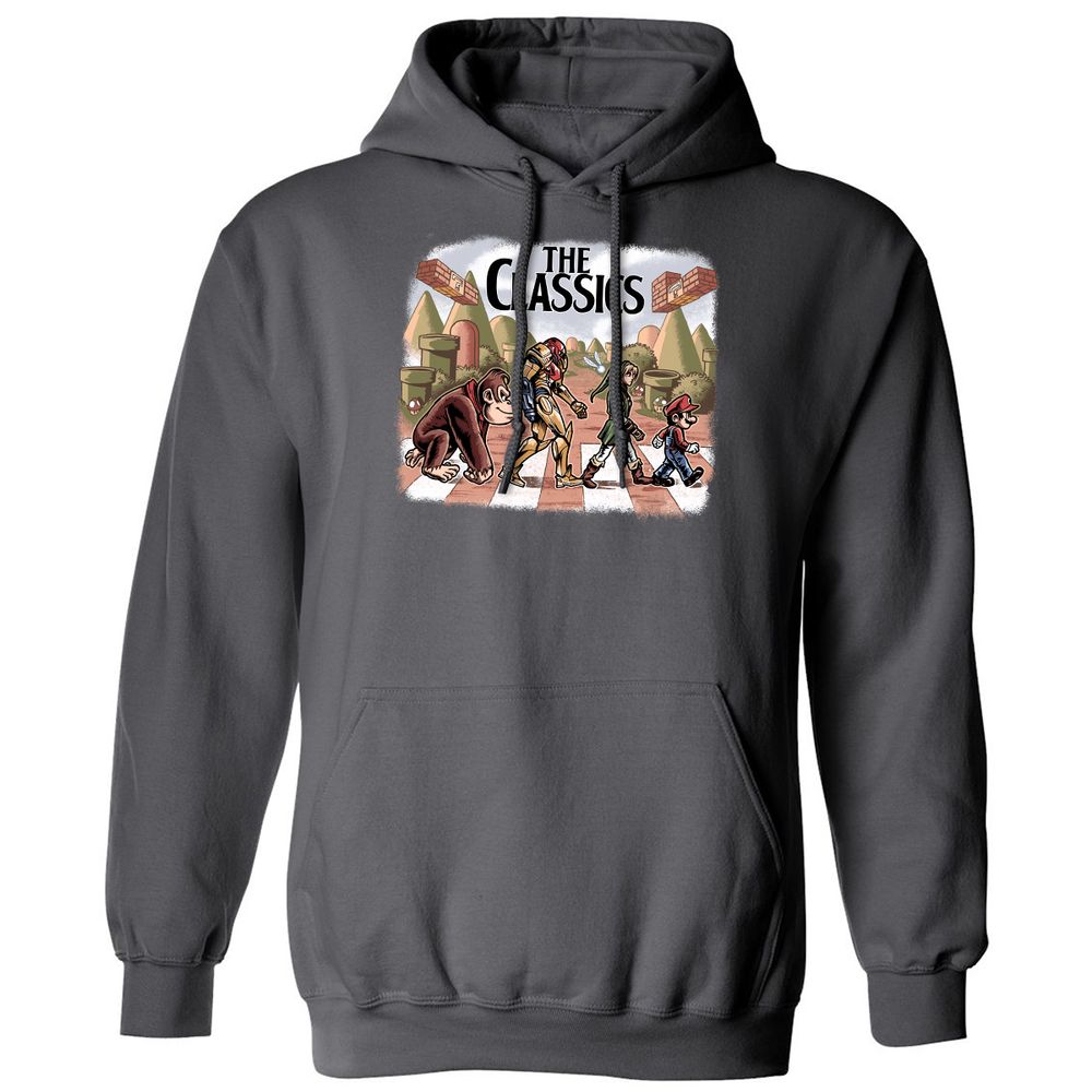 Classic Unisex Hoodie - P1G65DSD - Charcoal - 7