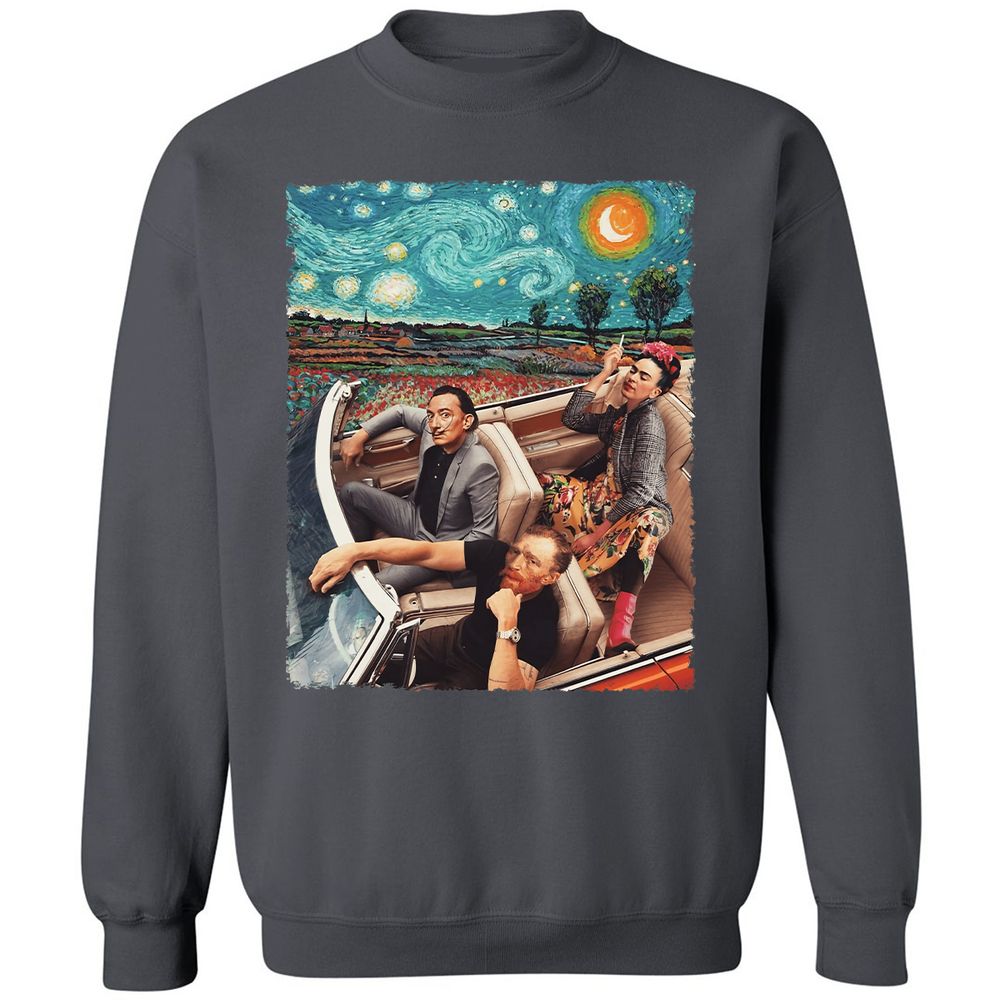 Classic Unisex Sweatshirt - W498J6TY - Charcoal - 7