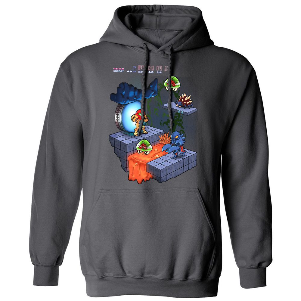 Classic Unisex Hoodie - EWH7MKDW - Charcoal - 7