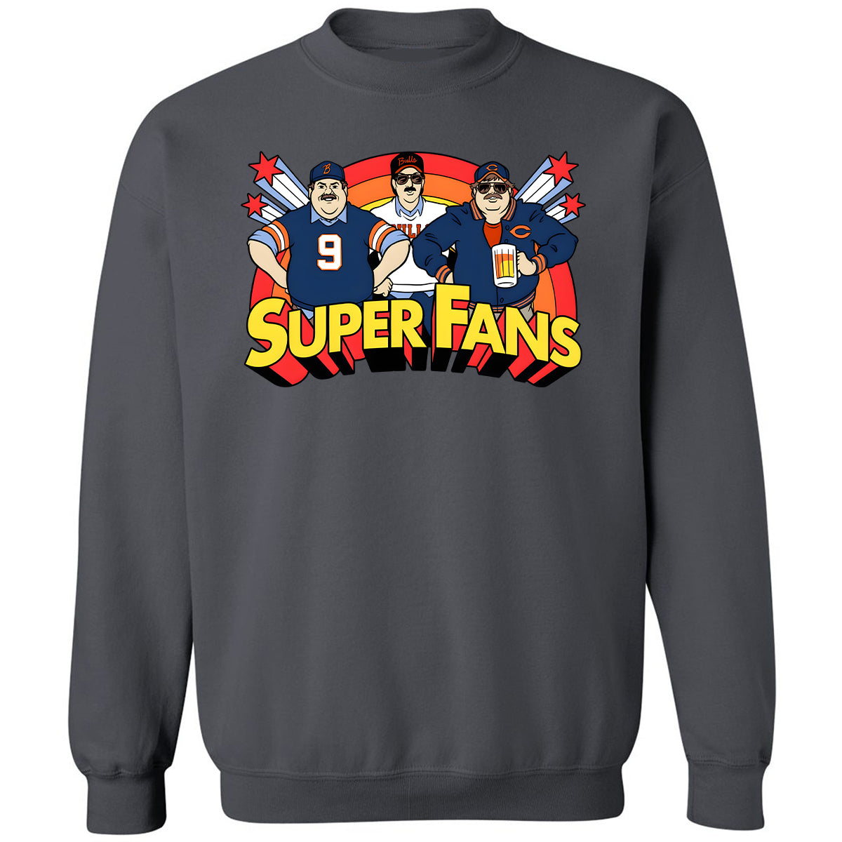 Classic Unisex Sweatshirt - BKL5BKUR - Charcoal - 7