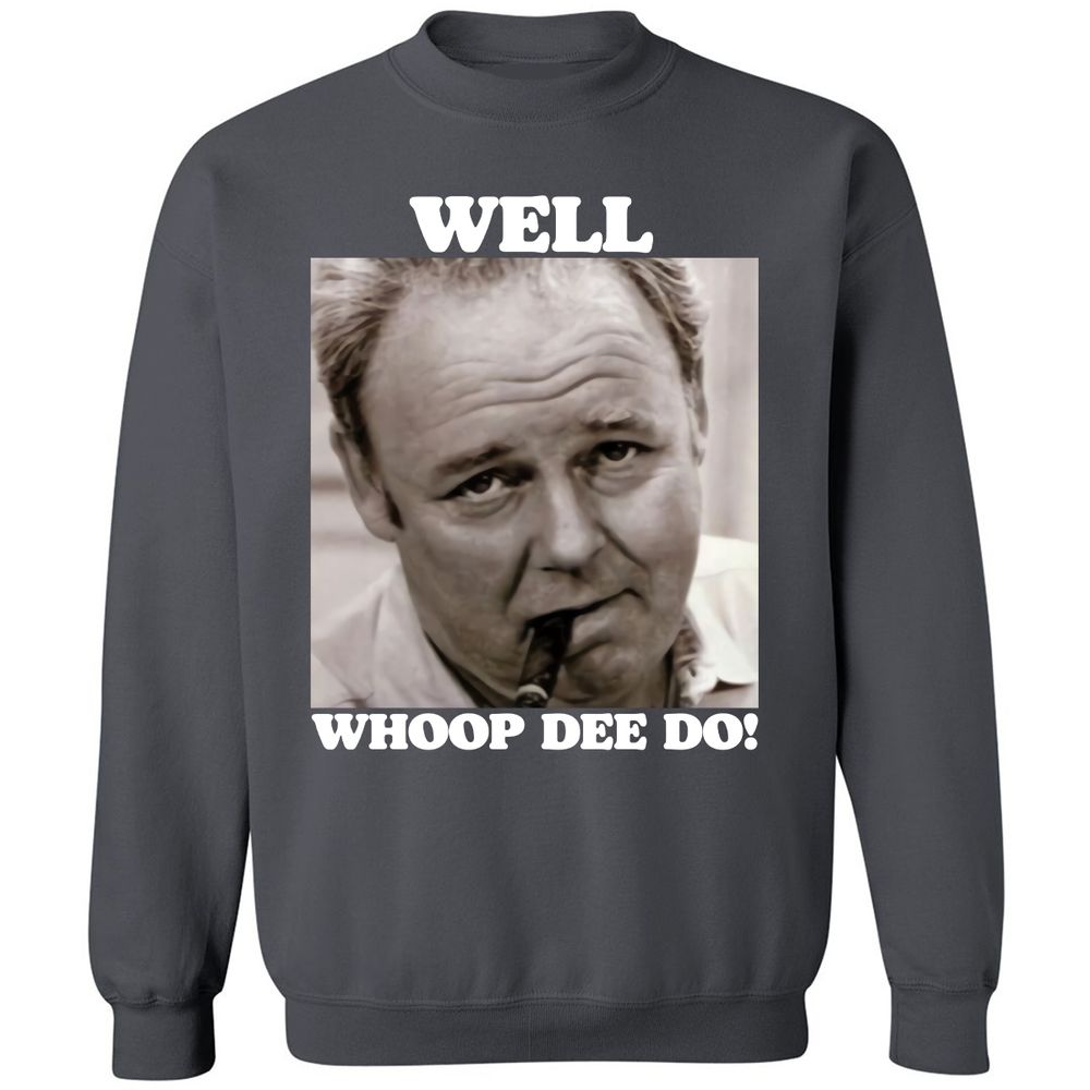 Funny 70s Tv Quote Whoop Dee Do - Charcoal - 7