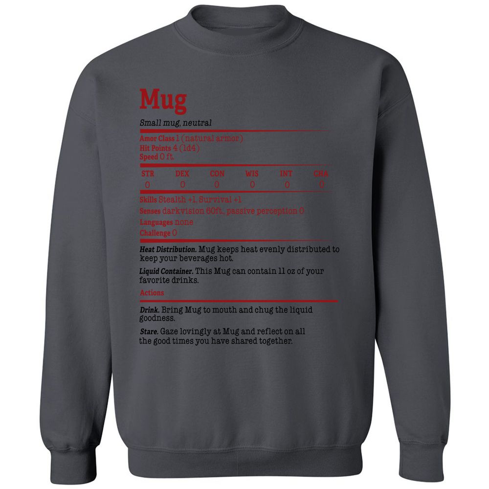 Classic Unisex Sweatshirt - X88NG3P1 - Charcoal - 7