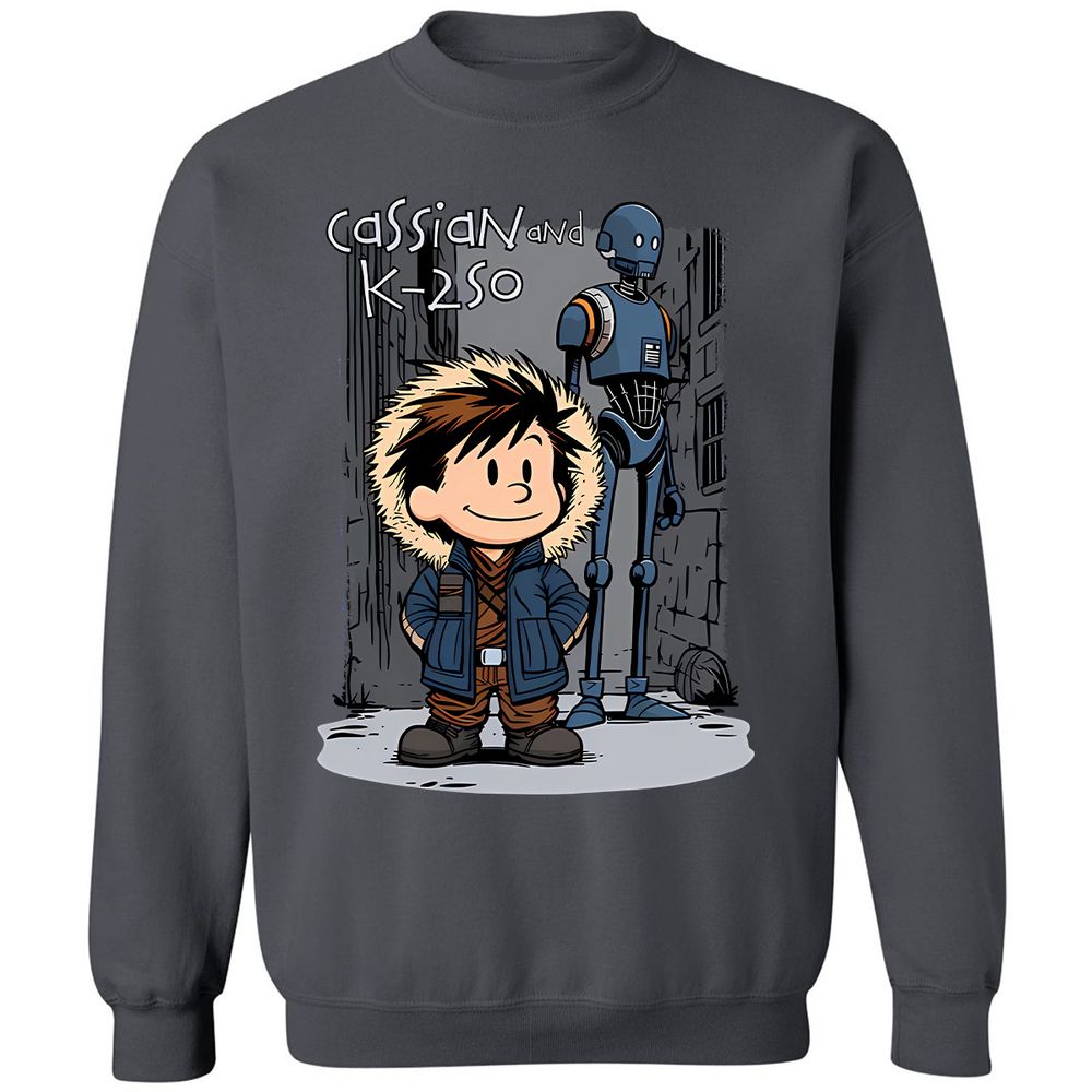 Classic Unisex Sweatshirt - VFL1D2ZN - Charcoal - 7