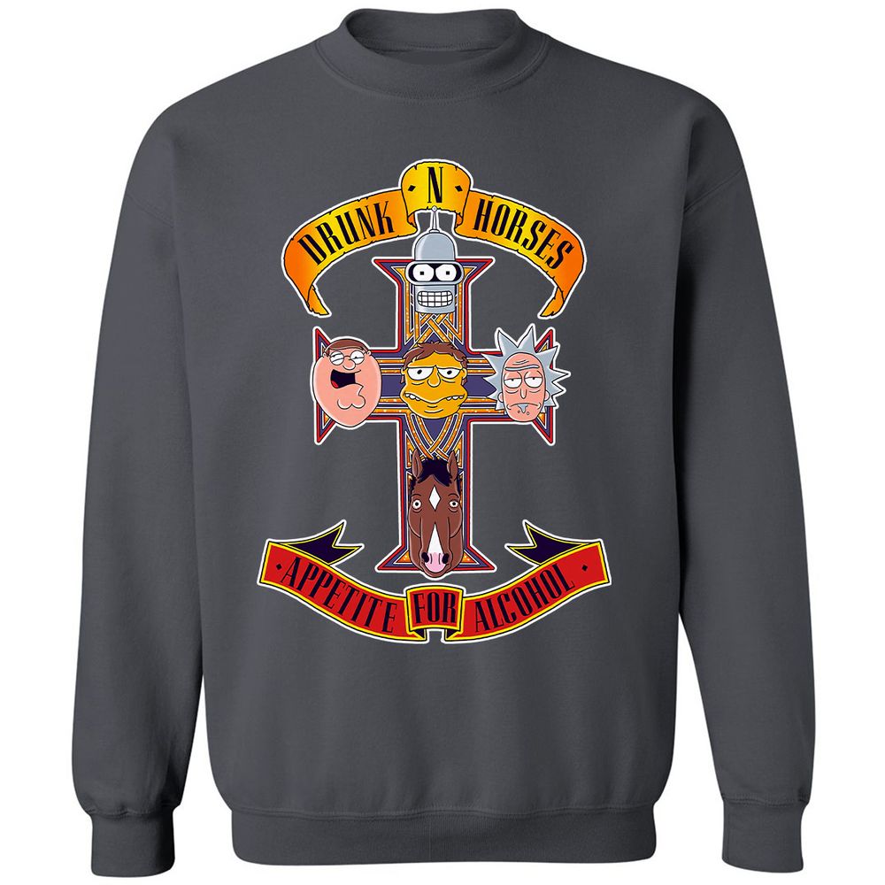 Classic Unisex Sweatshirt - GK67TS2W - Charcoal - 7
