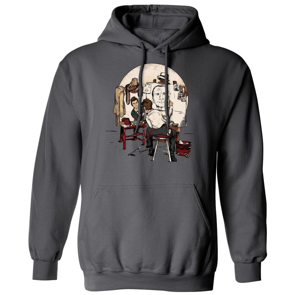 Classic Unisex Hoodie - VX9CTGGF - Charcoal - 7