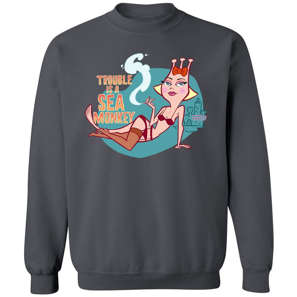 Classic Unisex Sweatshirt - 6X2RYR7D - Charcoal - 7