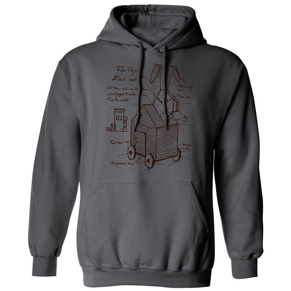 Classic Unisex Hoodie - TGKH2AWL - Charcoal - 7