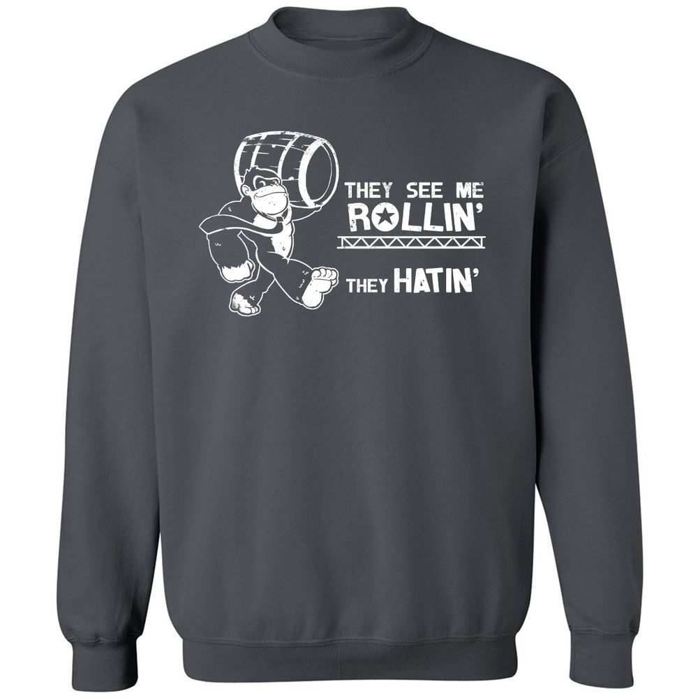 Classic Unisex Sweatshirt - NDL3TBHW - Charcoal - 7