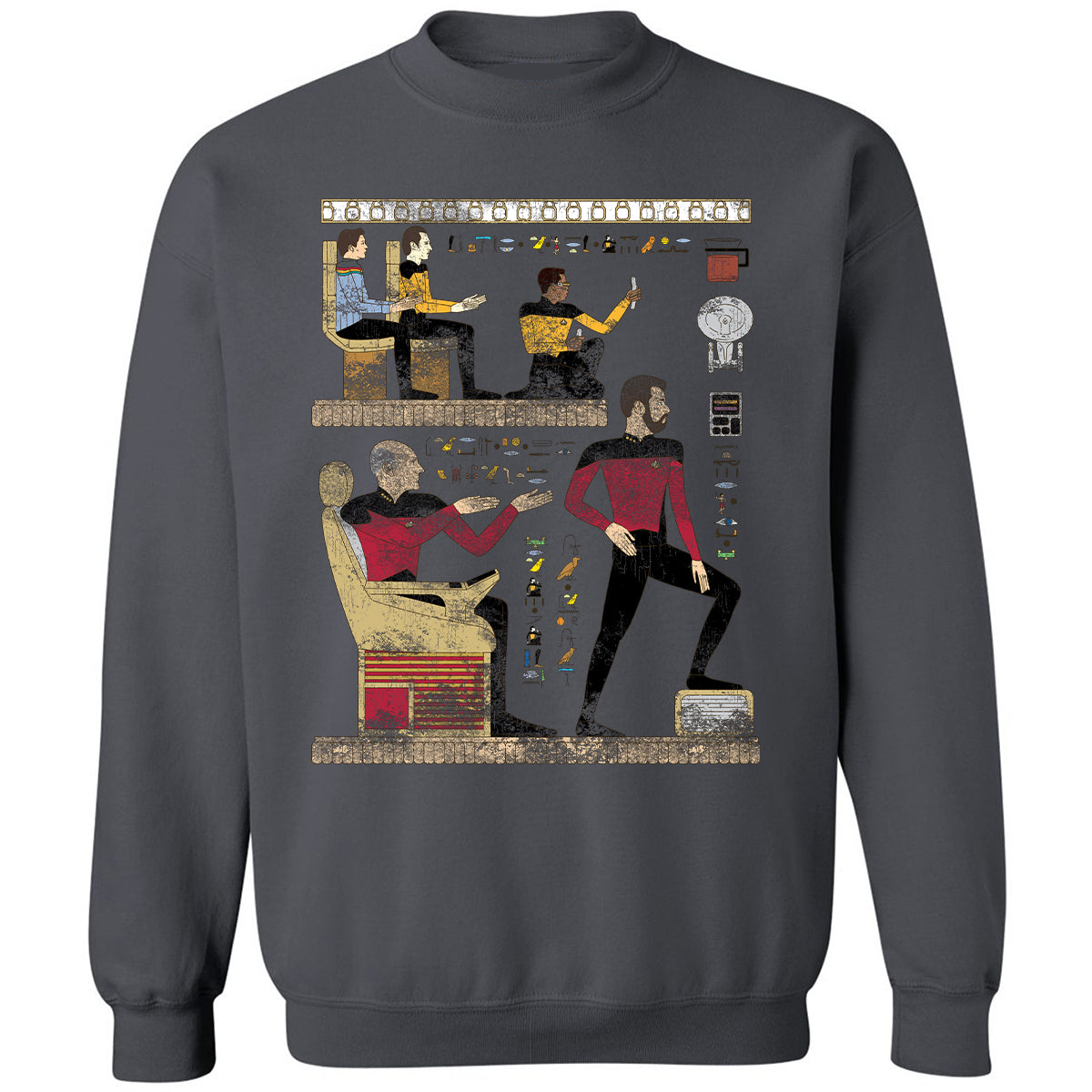 Classic Unisex Sweatshirt - H61A5WMY - Charcoal - 7