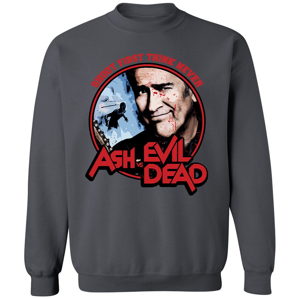 Classic Unisex Sweatshirt - ZSSGZFMV - Charcoal - 7