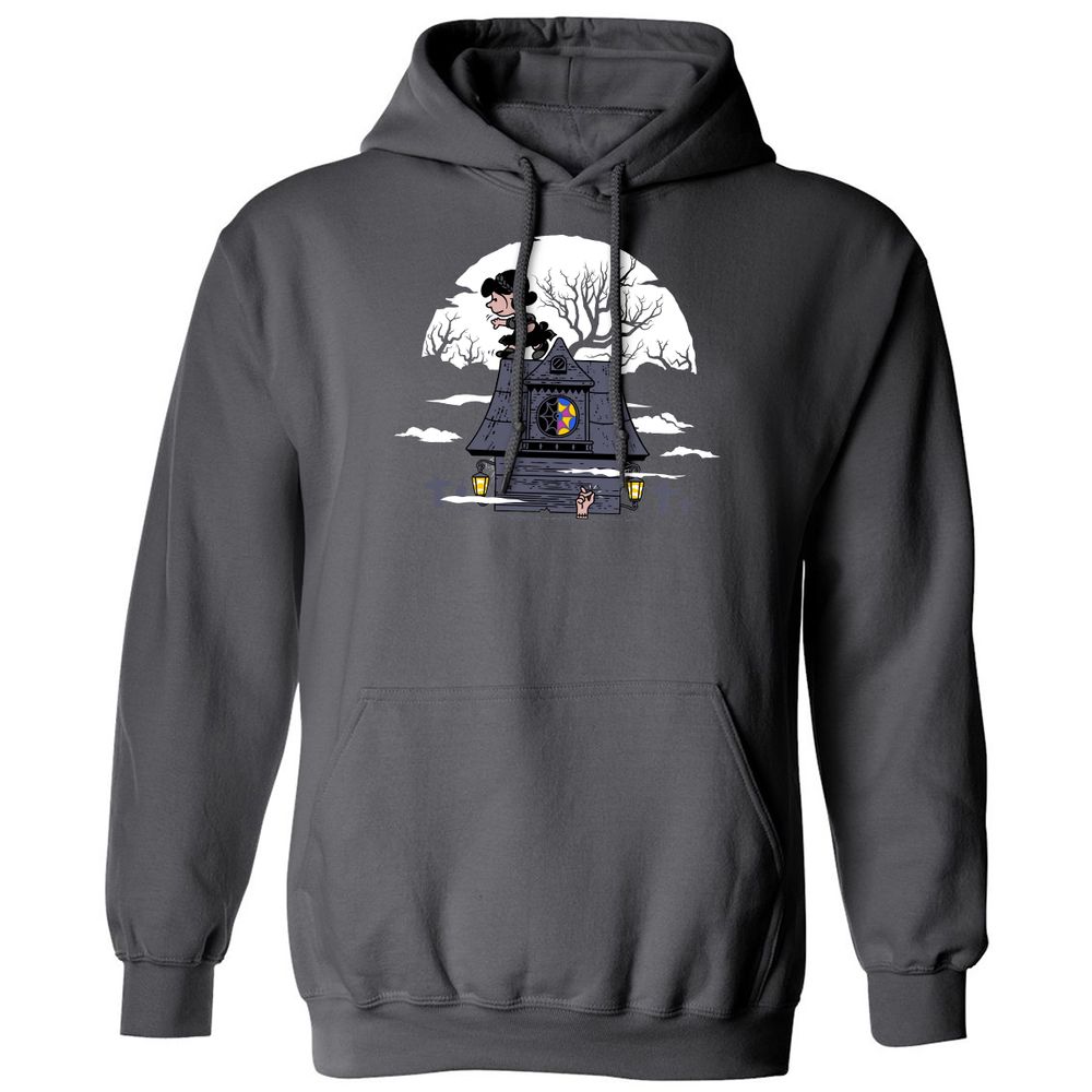 Classic Unisex Hoodie - B69U8VYT - Charcoal - 7
