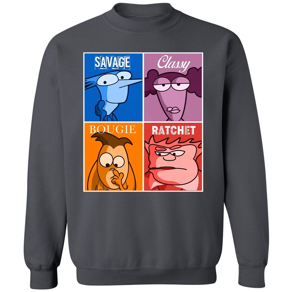 Classic Unisex Sweatshirt - 6NSDXMZ8 - Charcoal - 7