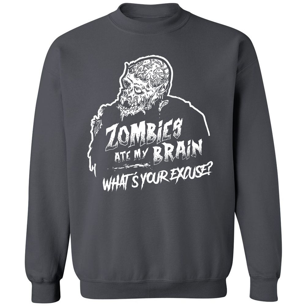 Zombies Ate My Brain - Charcoal - 7