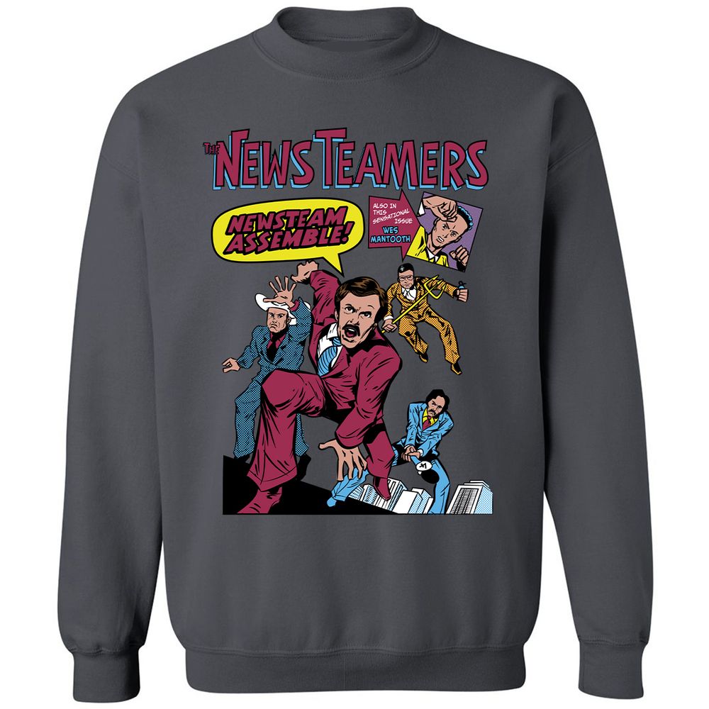 Classic Unisex Sweatshirt - ZEBCGXUL - Charcoal - 7