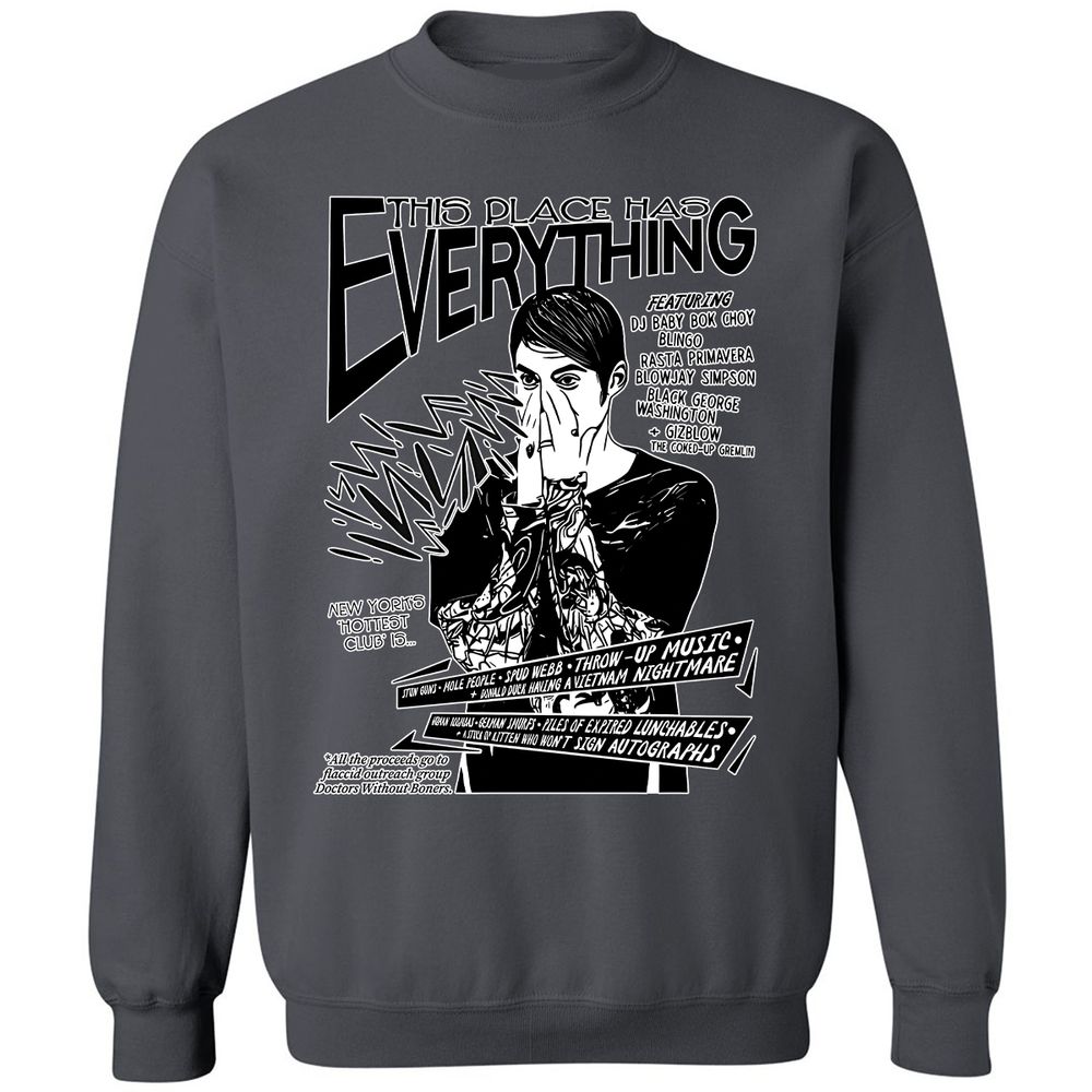 Classic Unisex Sweatshirt - E654B4ES - Charcoal - 7
