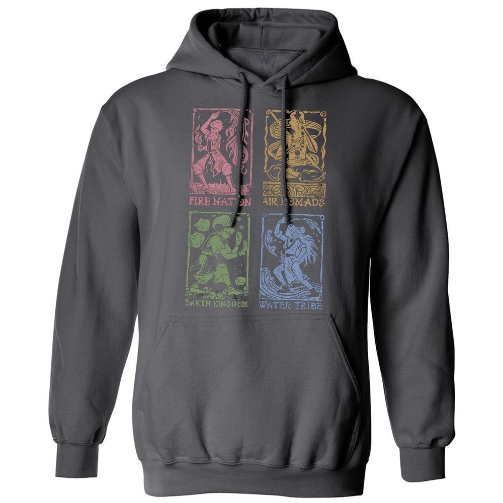 Classic Unisex Hoodie - BQT3B62F - Charcoal - 7