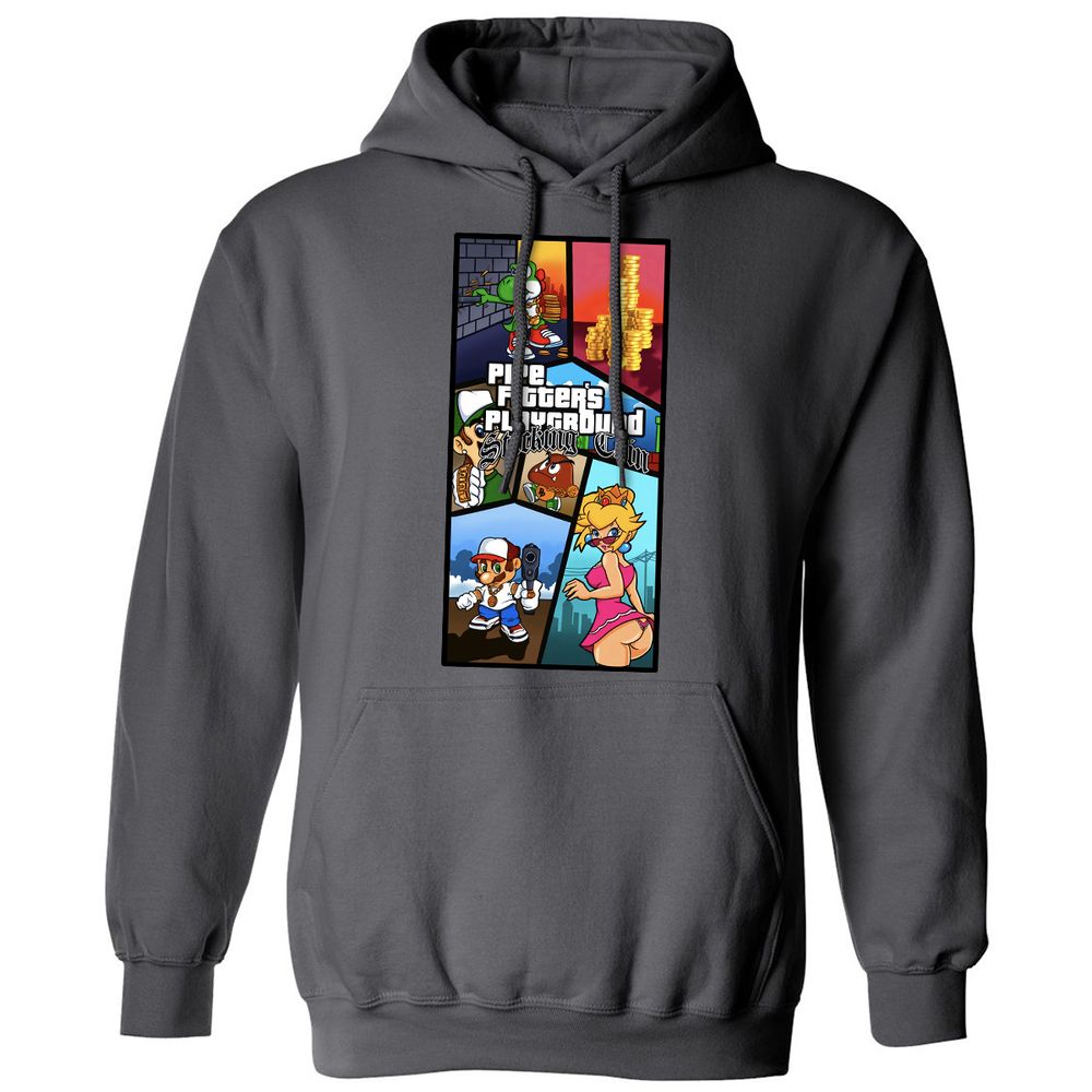 Classic Unisex Hoodie - D4B5SNZR - Charcoal - 7