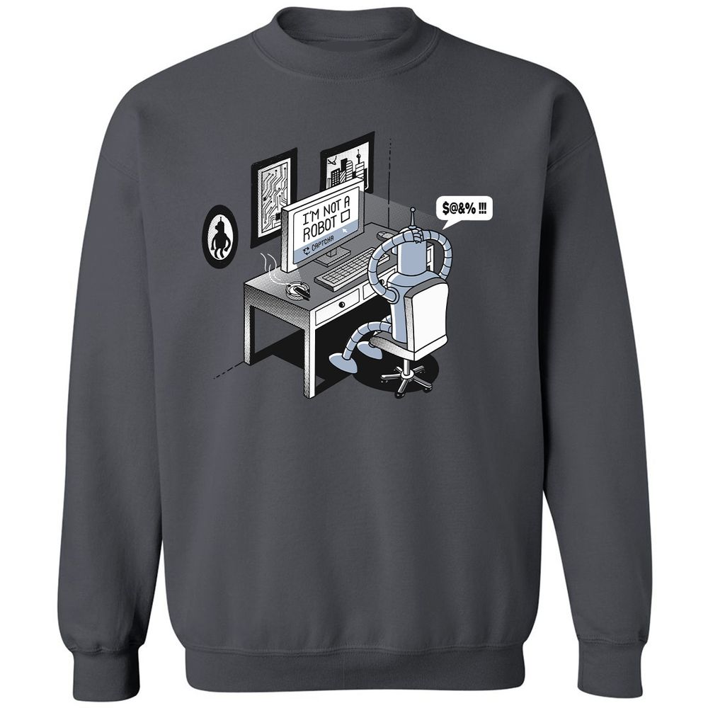Classic Unisex Sweatshirt - F7SFQ7GG - Charcoal - 7