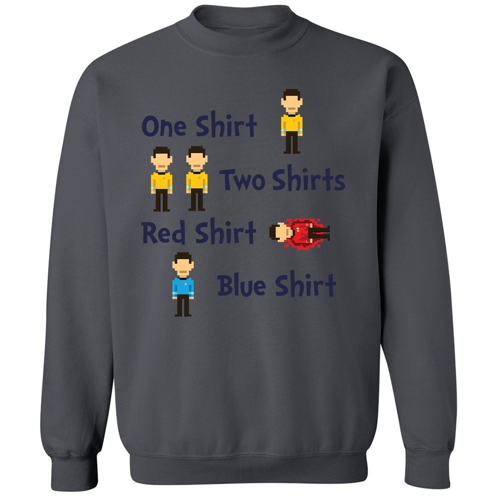 Red Shirt, Blue Shirt - Charcoal - 7