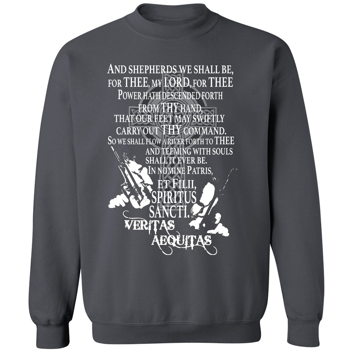 Classic Unisex Sweatshirt - A6XZLAX7 - Charcoal - 7