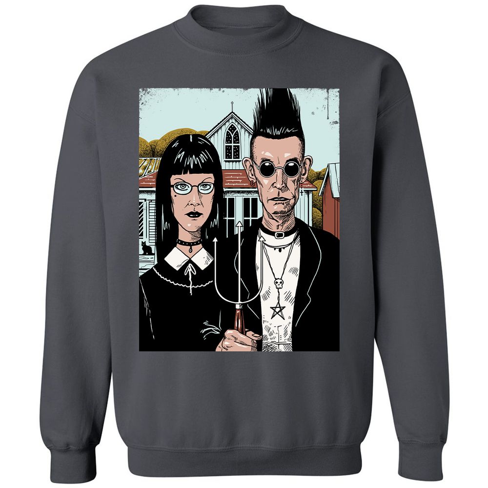 Classic Unisex Sweatshirt - MHW7PTVK - Charcoal - 7