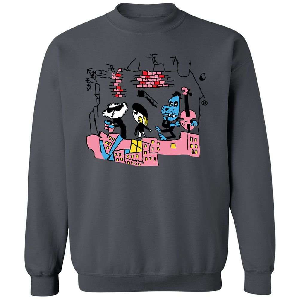 Classic Unisex Sweatshirt - YUB7WH7H - Charcoal - 7