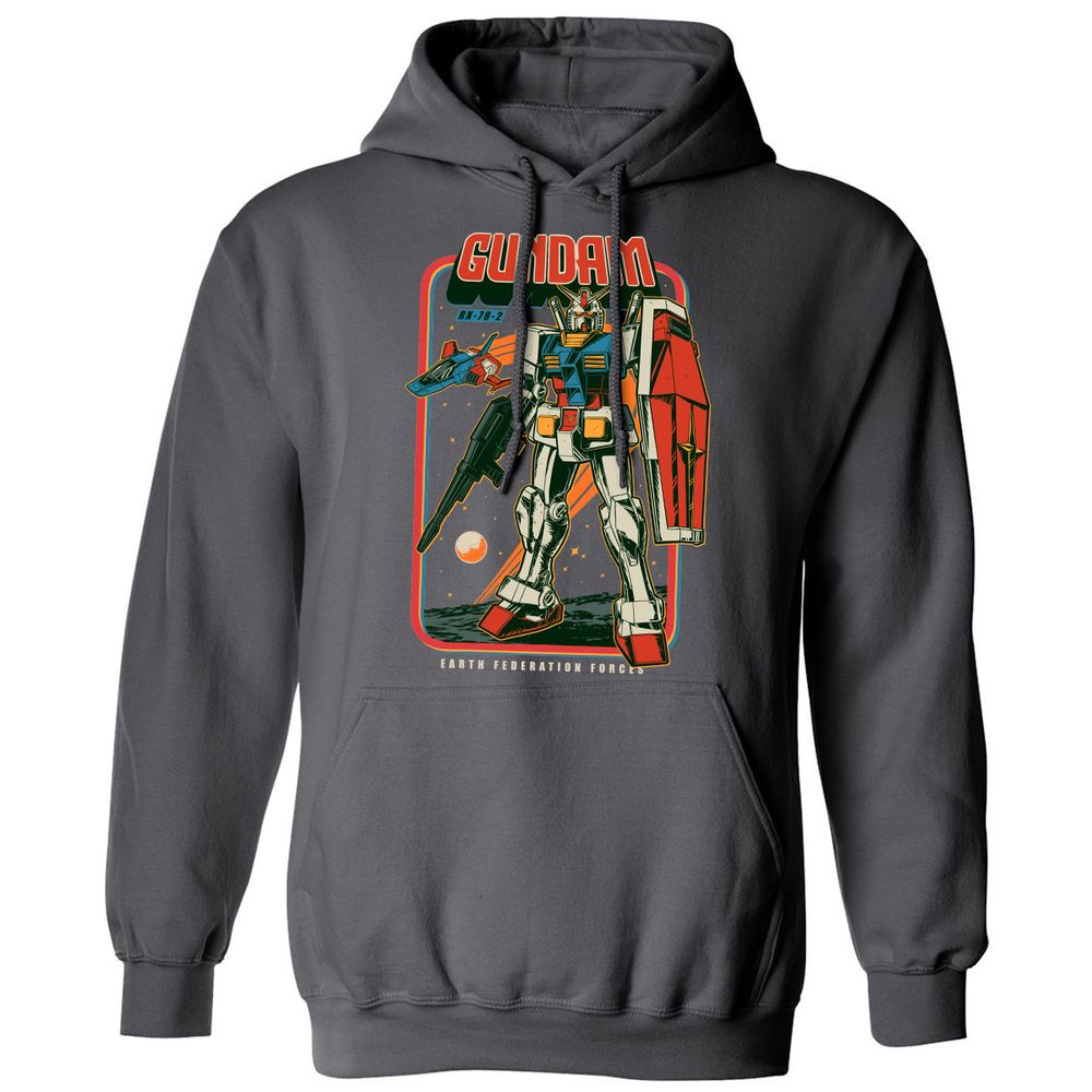 Classic Unisex Hoodie - LXW76KWU - Charcoal - 7