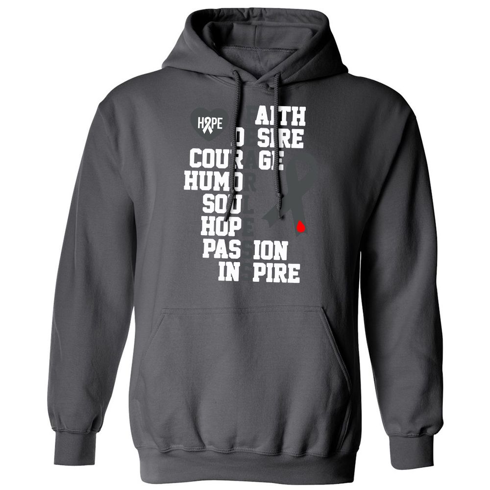 Classic Unisex Hoodie - W91EMD54 - Charcoal - 7