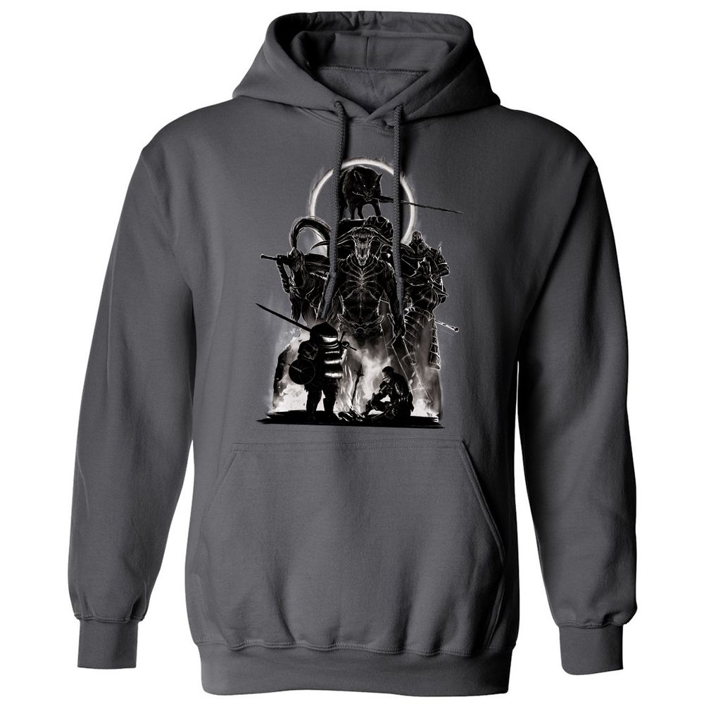 Classic Unisex Hoodie - E8HX2WSM - Charcoal - 7