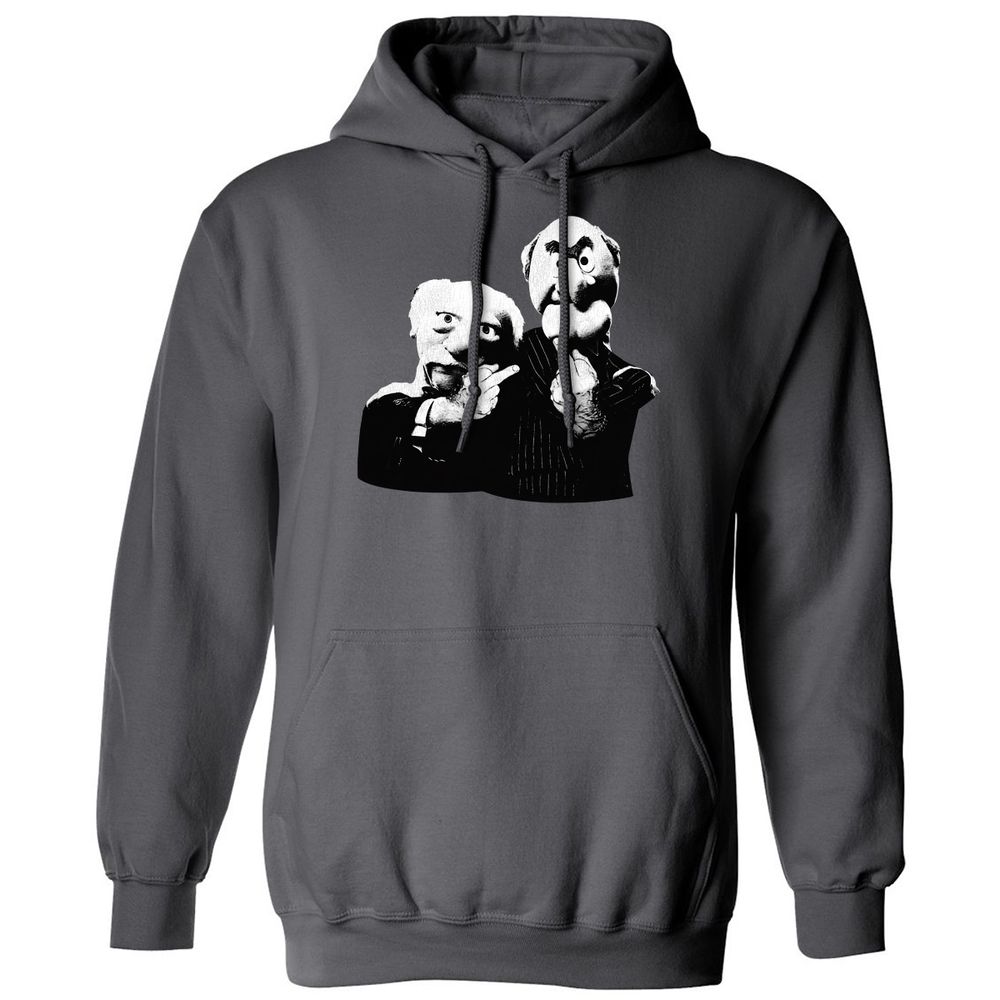Statler and Waldorf Middle Finger - Charcoal - 7