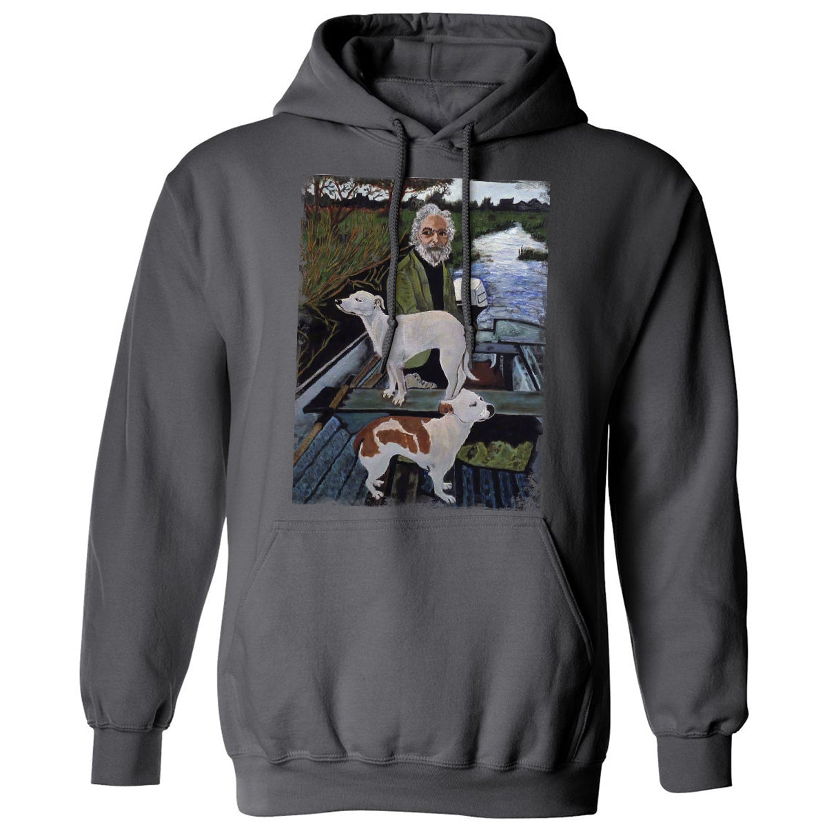 Classic Unisex Hoodie - F255G9WQ - Charcoal - 7
