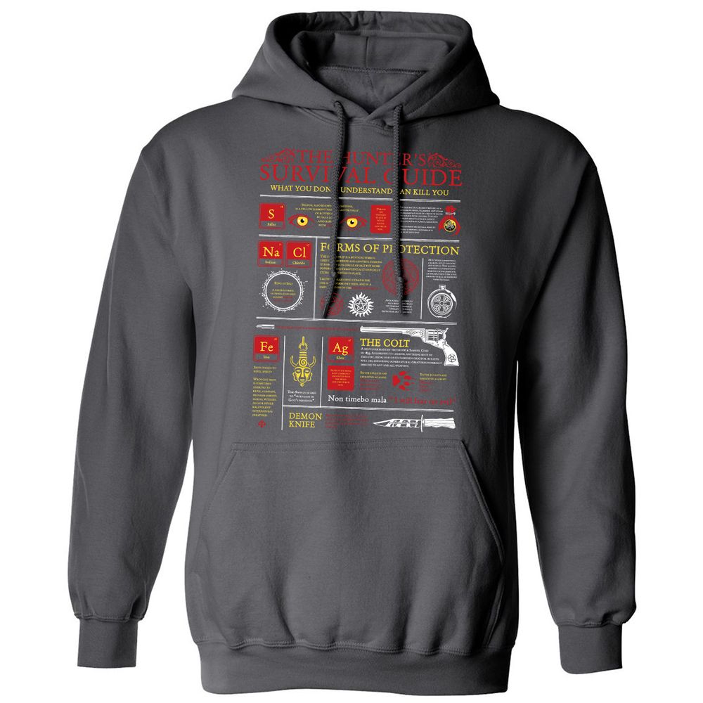 Classic Unisex Hoodie - M68U7N92 - Charcoal - 7