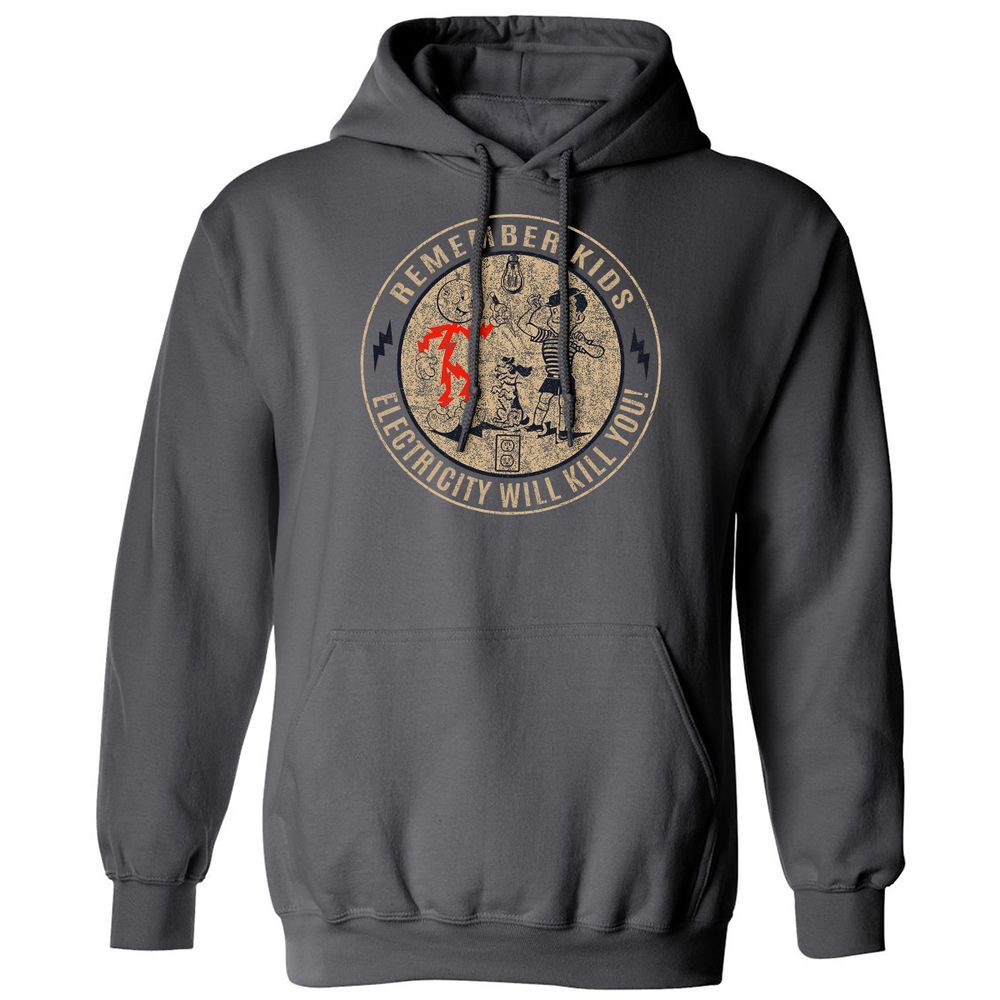 Classic Unisex Hoodie - Q5YVXBE3 - Charcoal - 7