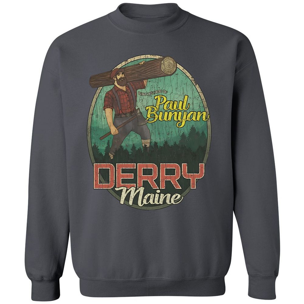 Derry Birthplace of Paul Bunyan - Charcoal - 7