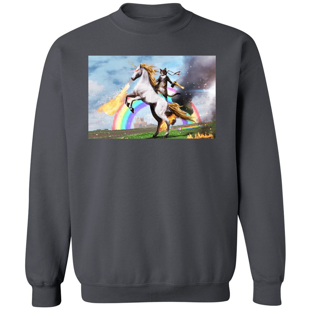 Classic Unisex Sweatshirt - ZNJZDQDG - Charcoal - 7