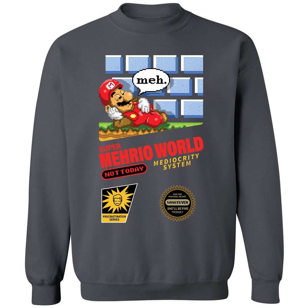 Classic Unisex Sweatshirt - 776W3FVS - Charcoal - 7