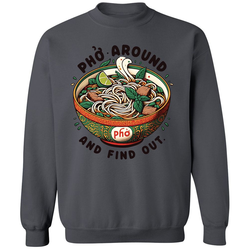 Classic Unisex Sweatshirt - 6DM69PQM - Charcoal - 7