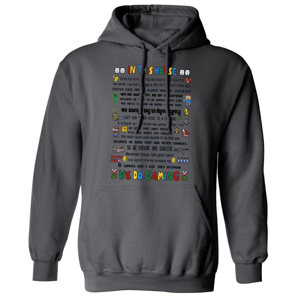 Classic Unisex Hoodie - XEX941D6 - Charcoal - 7
