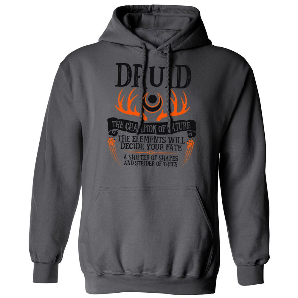 Classic Unisex Hoodie - UKQMBJGE - Charcoal - 7