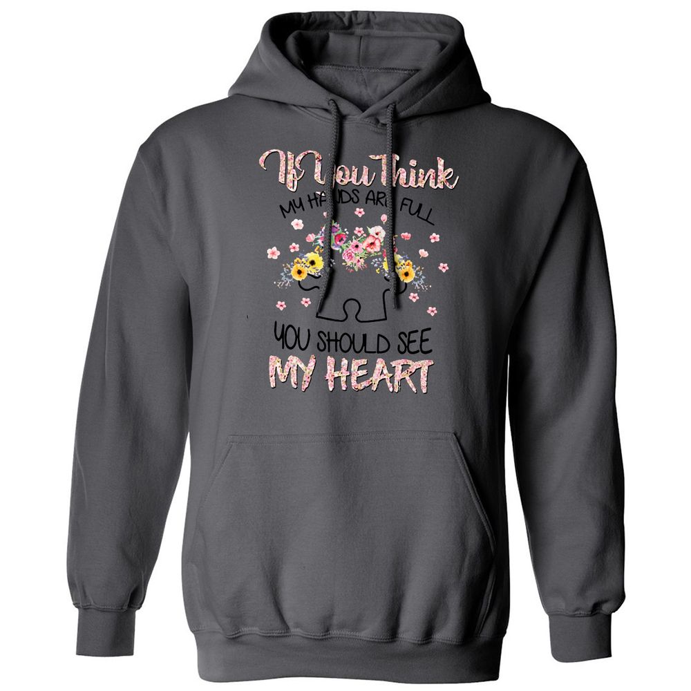 Classic Unisex Hoodie - NDU81Y7U - Charcoal - 7