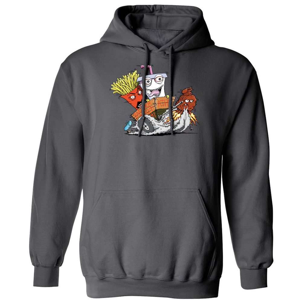 Classic Unisex Hoodie - UDCUZ7JG - Charcoal - 7