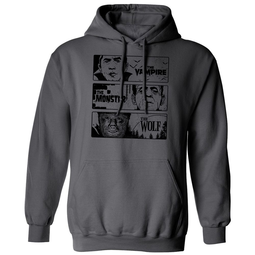 Classic Unisex Hoodie - H66HXCKW - Charcoal - 7