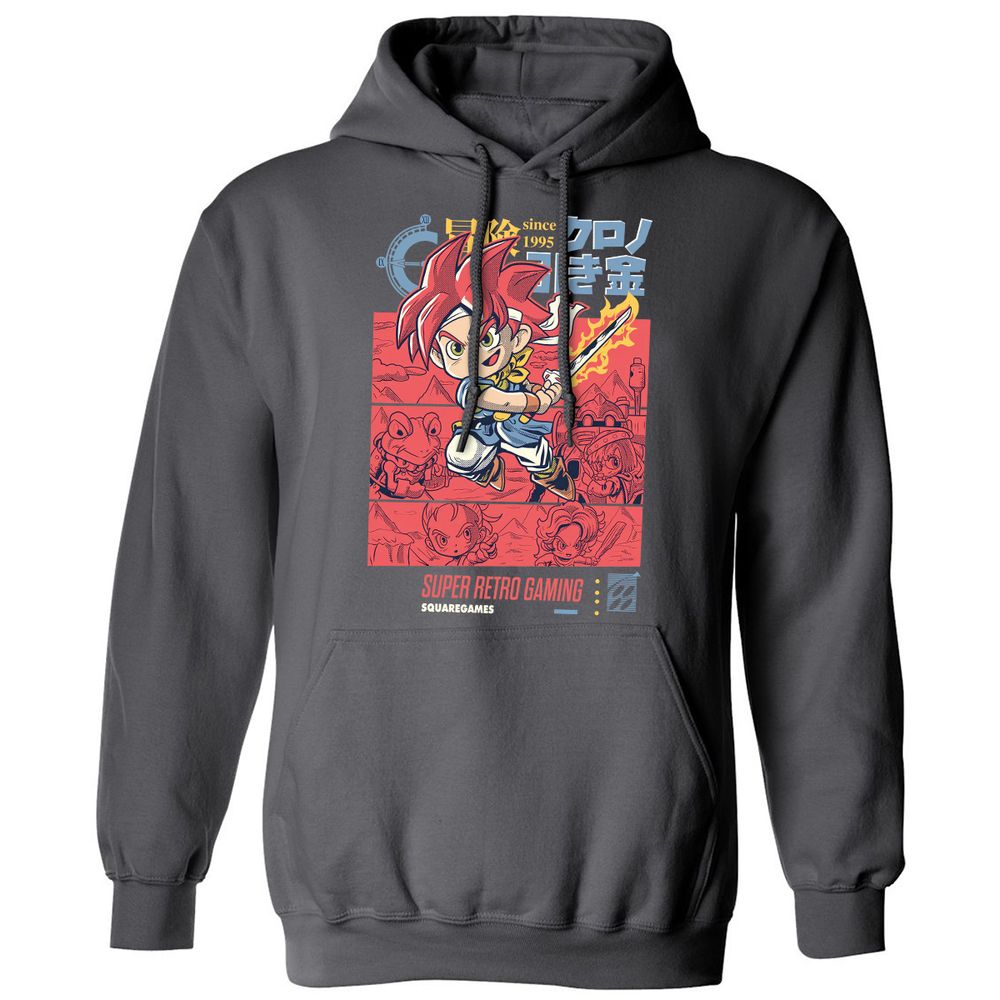 Classic Unisex Hoodie - AJGXRGAW - Charcoal - 7