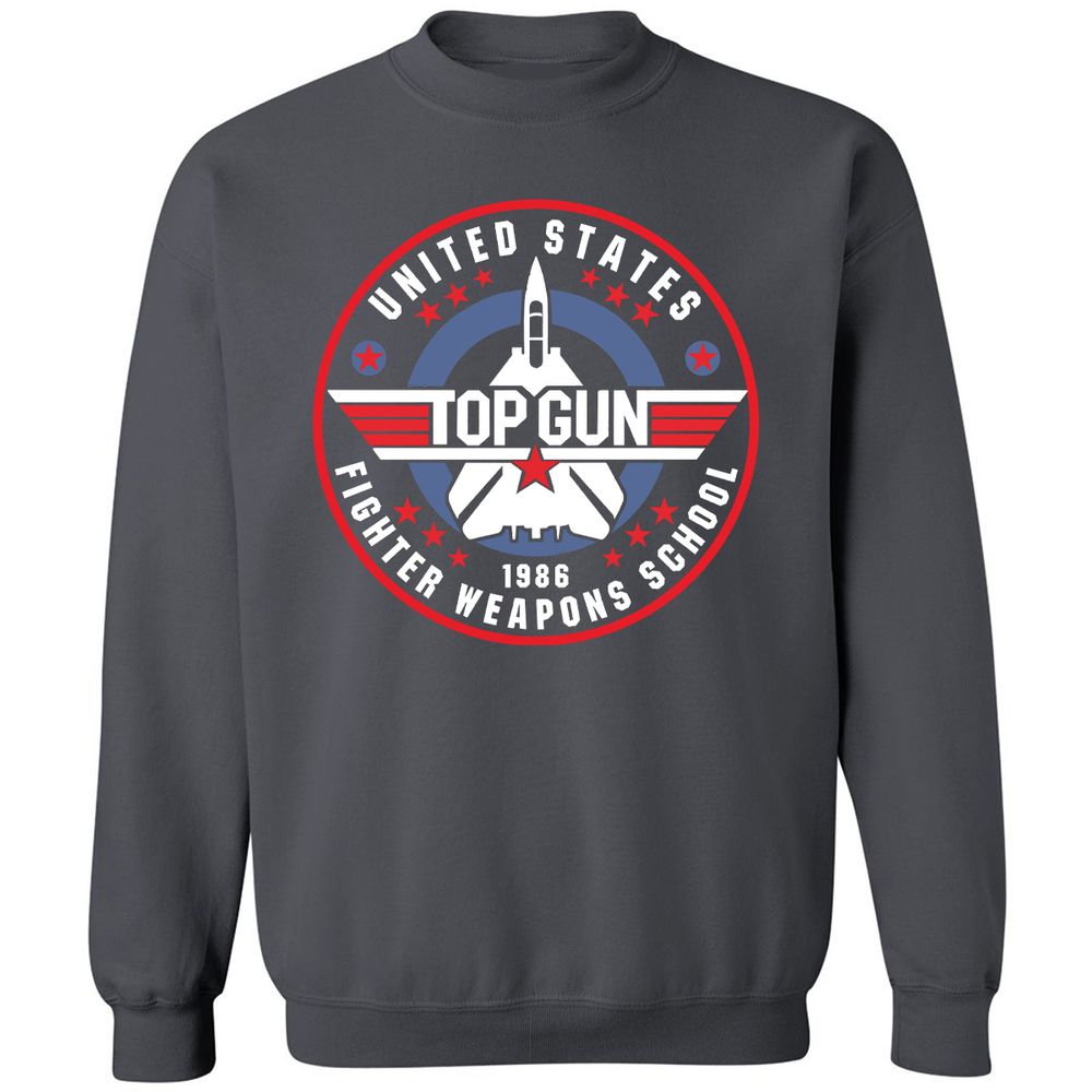 Classic Unisex Sweatshirt - QDNZFQWZ - Charcoal - 7