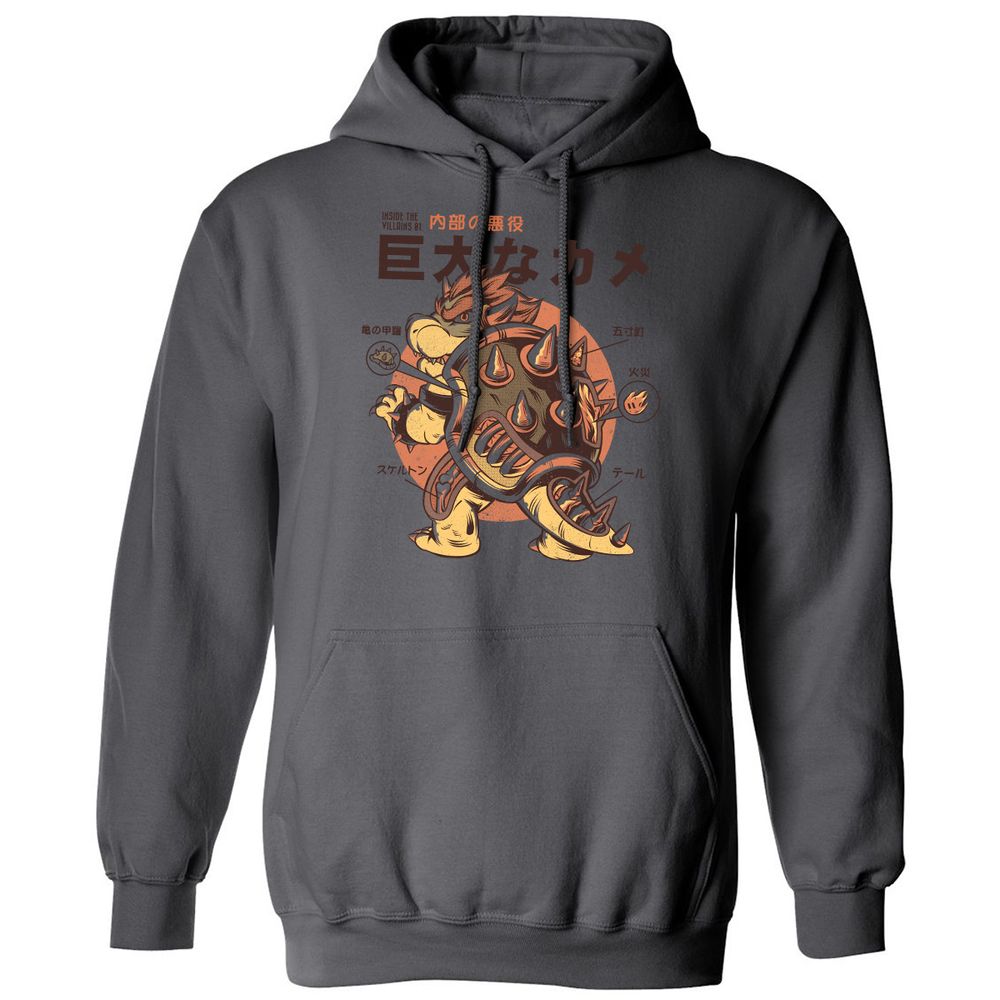 Classic Unisex Hoodie - QZHNNWDF - Charcoal - 7