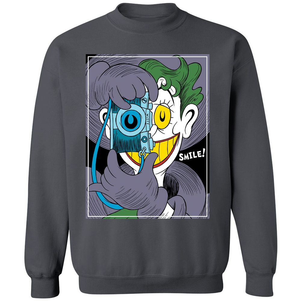 Classic Unisex Sweatshirt - ERYK36SR - Charcoal - 7