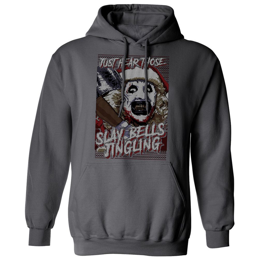 Slay Bells Jingling Classic Unisex Hoodie - Charcoal - 7