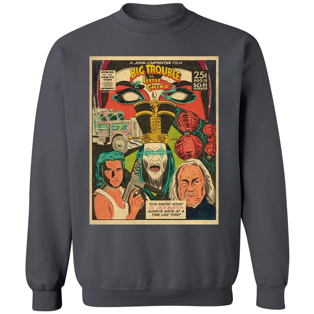 Classic Unisex Sweatshirt - H5BP6EF5 - Charcoal - 7